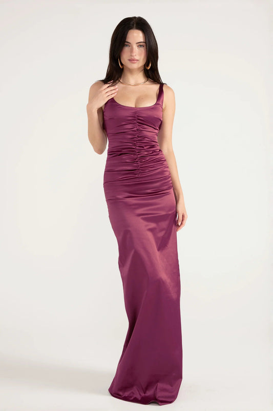 ATLEIN GOWN | PLUM