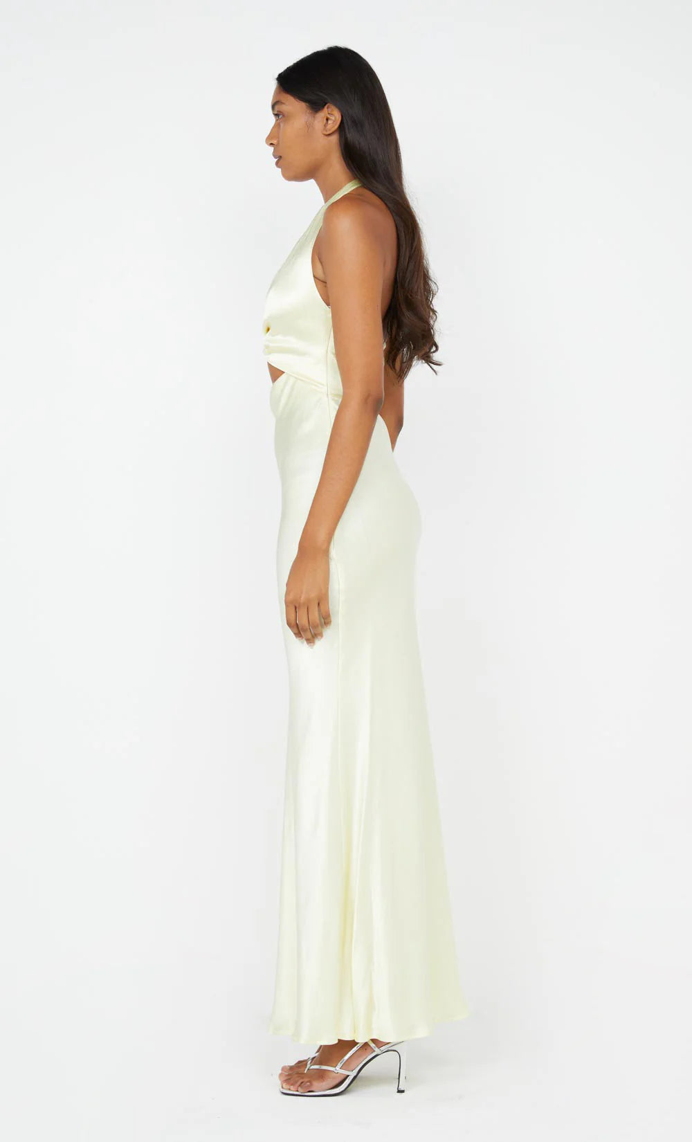 SABIA TWIST DRESS | ICE YELLOW