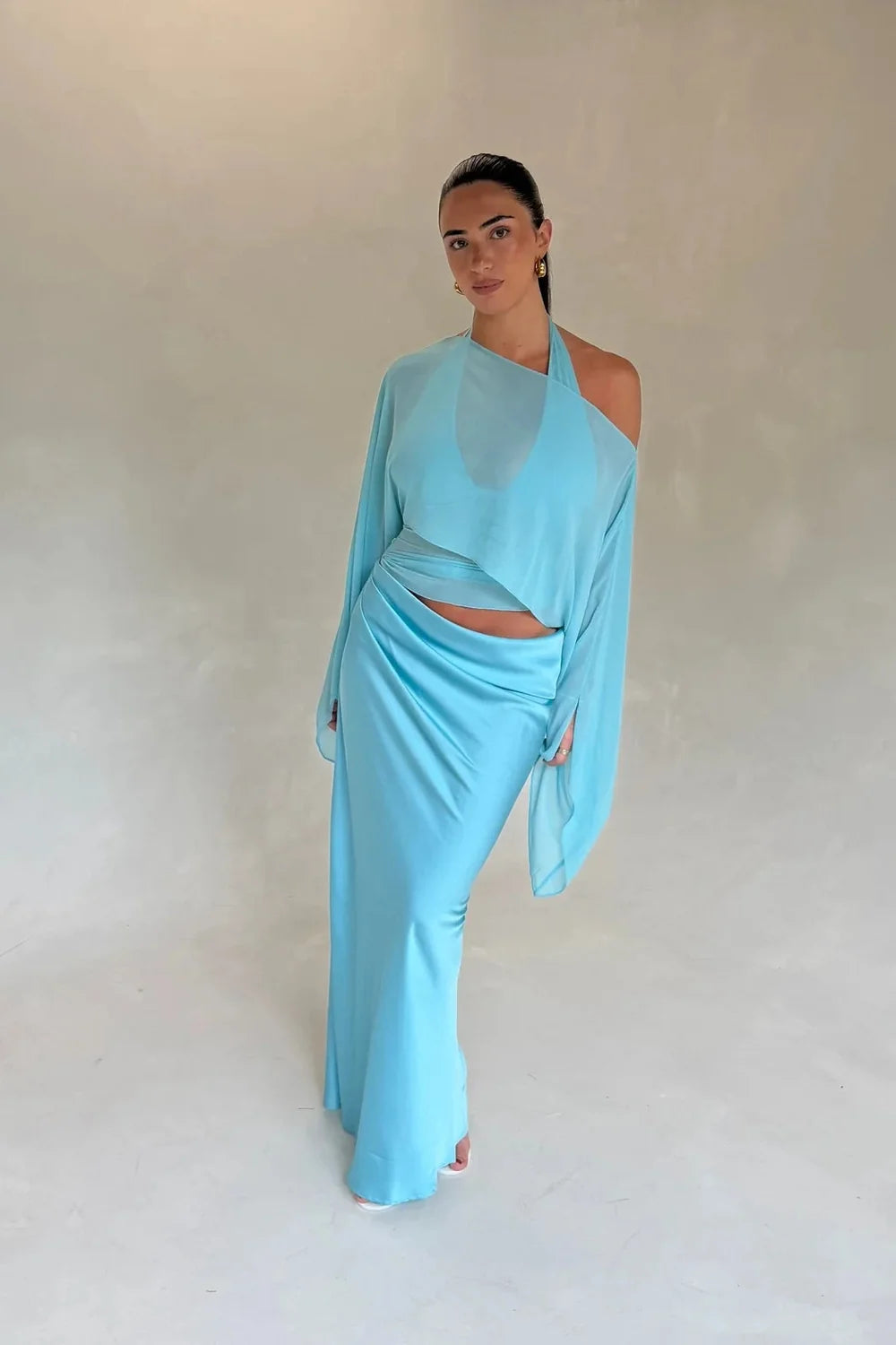 Ira Maxi Dress | Turquoise