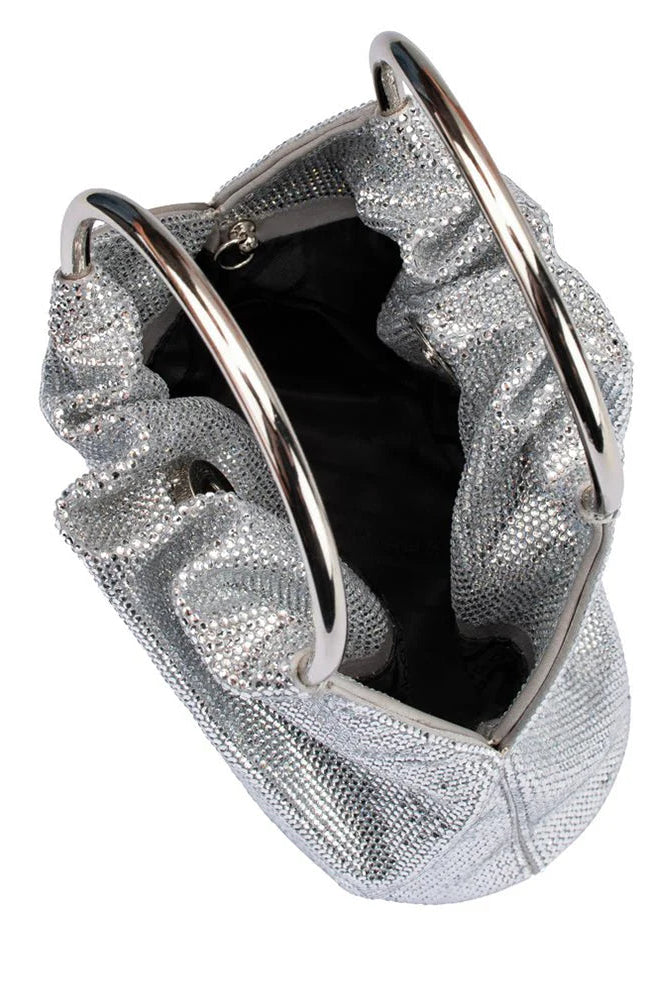 MABEL CRYSTAL TOP HANDLE | SILVER