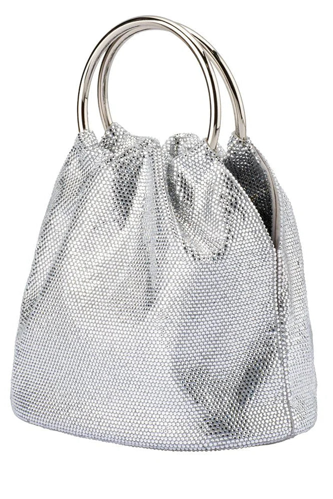MABEL CRYSTAL TOP HANDLE | SILVER