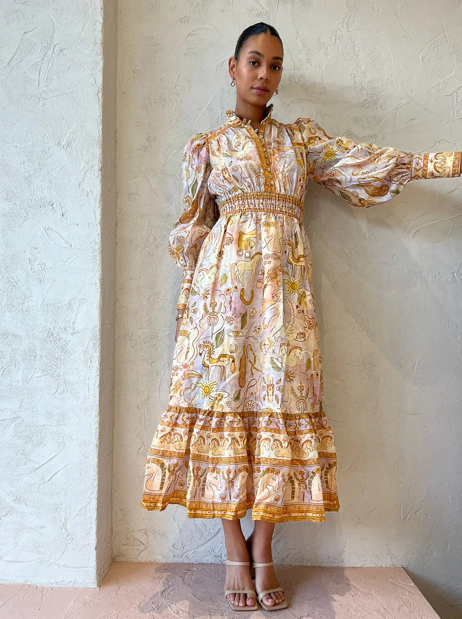 SOLITAIRE MIDI DRESS