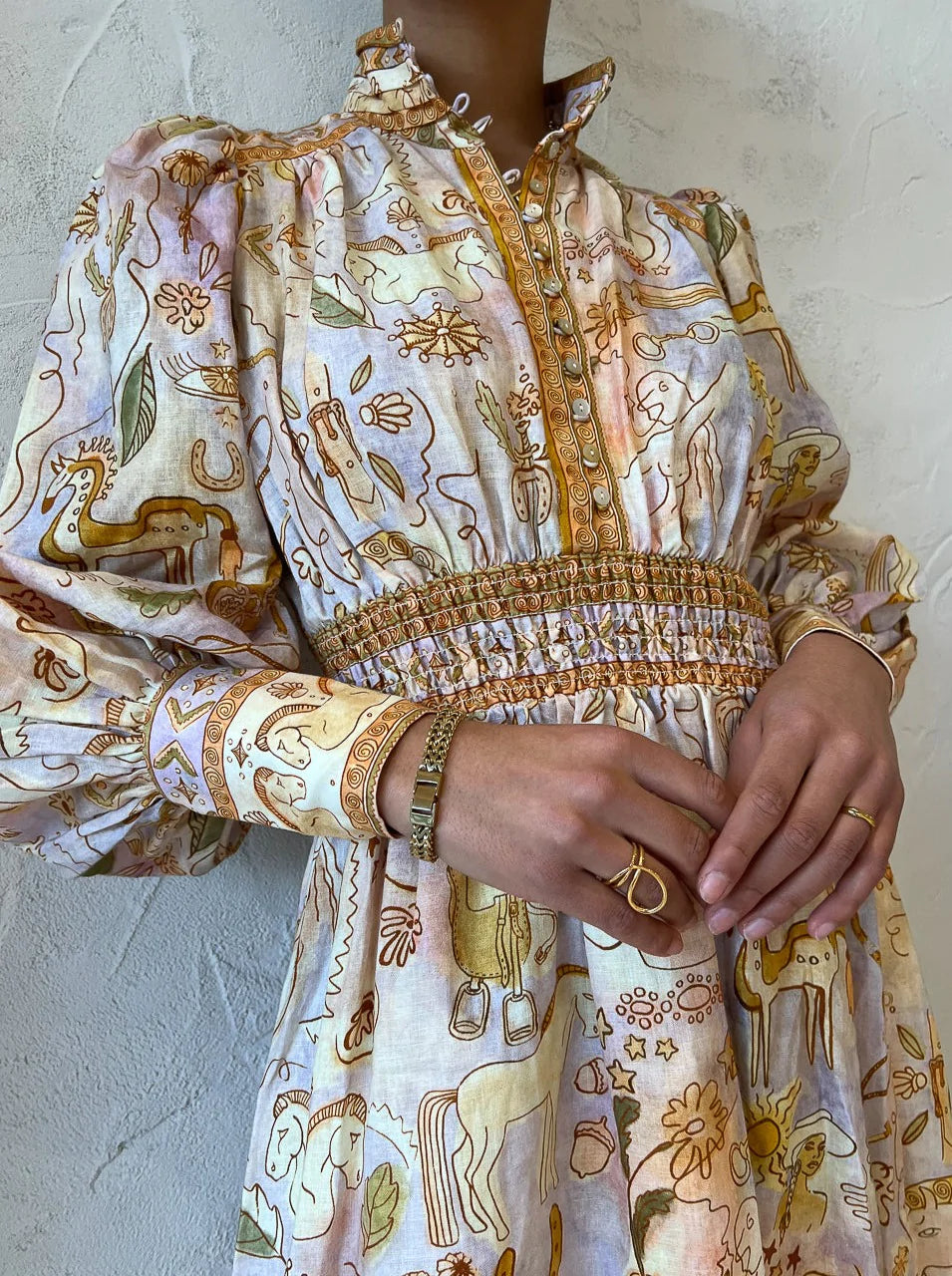 SOLITAIRE MIDI DRESS