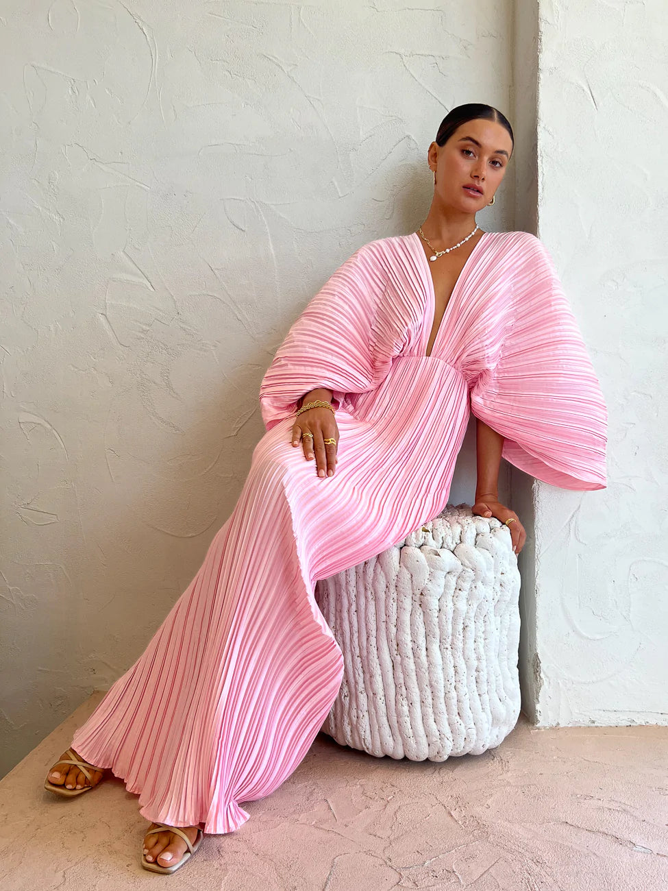 GIANNA DRESS | DUSTY ROSE