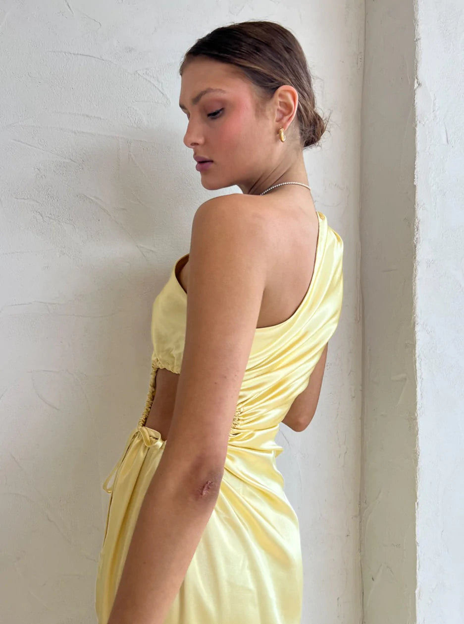 NOUR MAXI DRESS | YELLOW